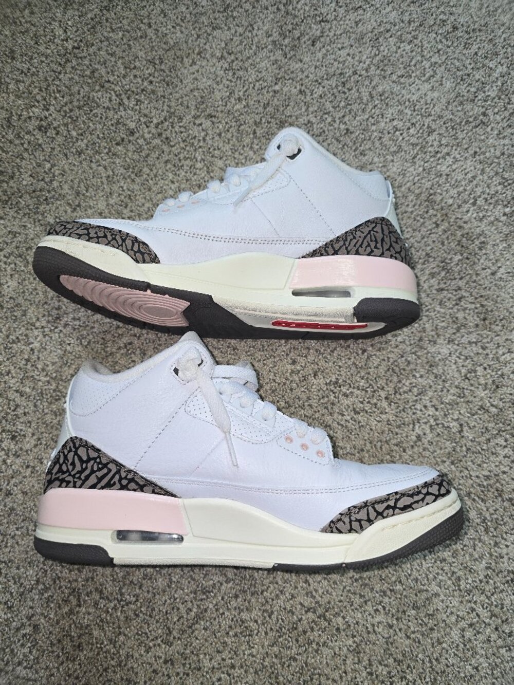 Nike Air Jordan 3 Retro White Dark Mocha Atmosphere Womens 9 CK9246 102